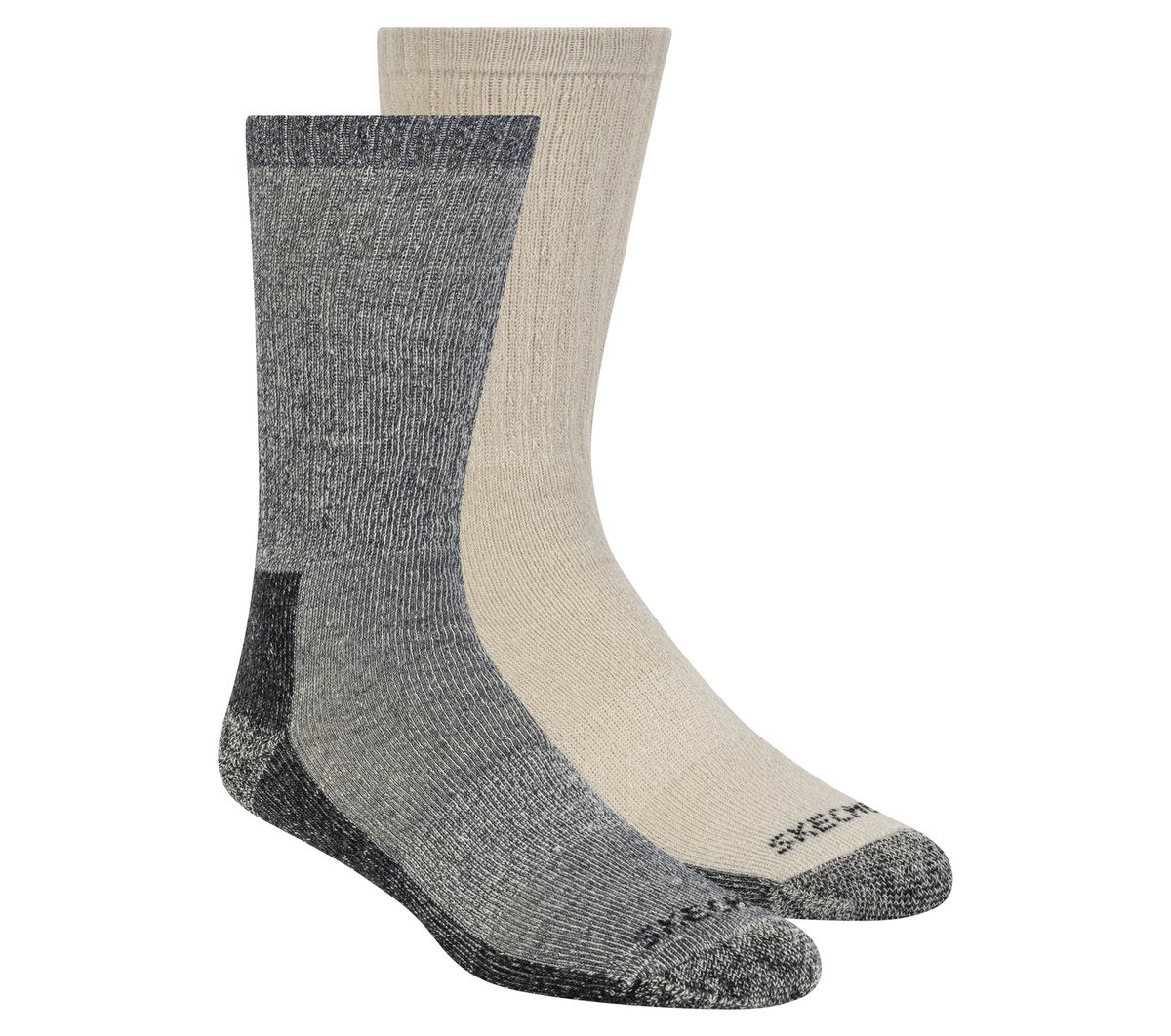 2 Pack Men's Crew Wool Socks | Skechers online shop