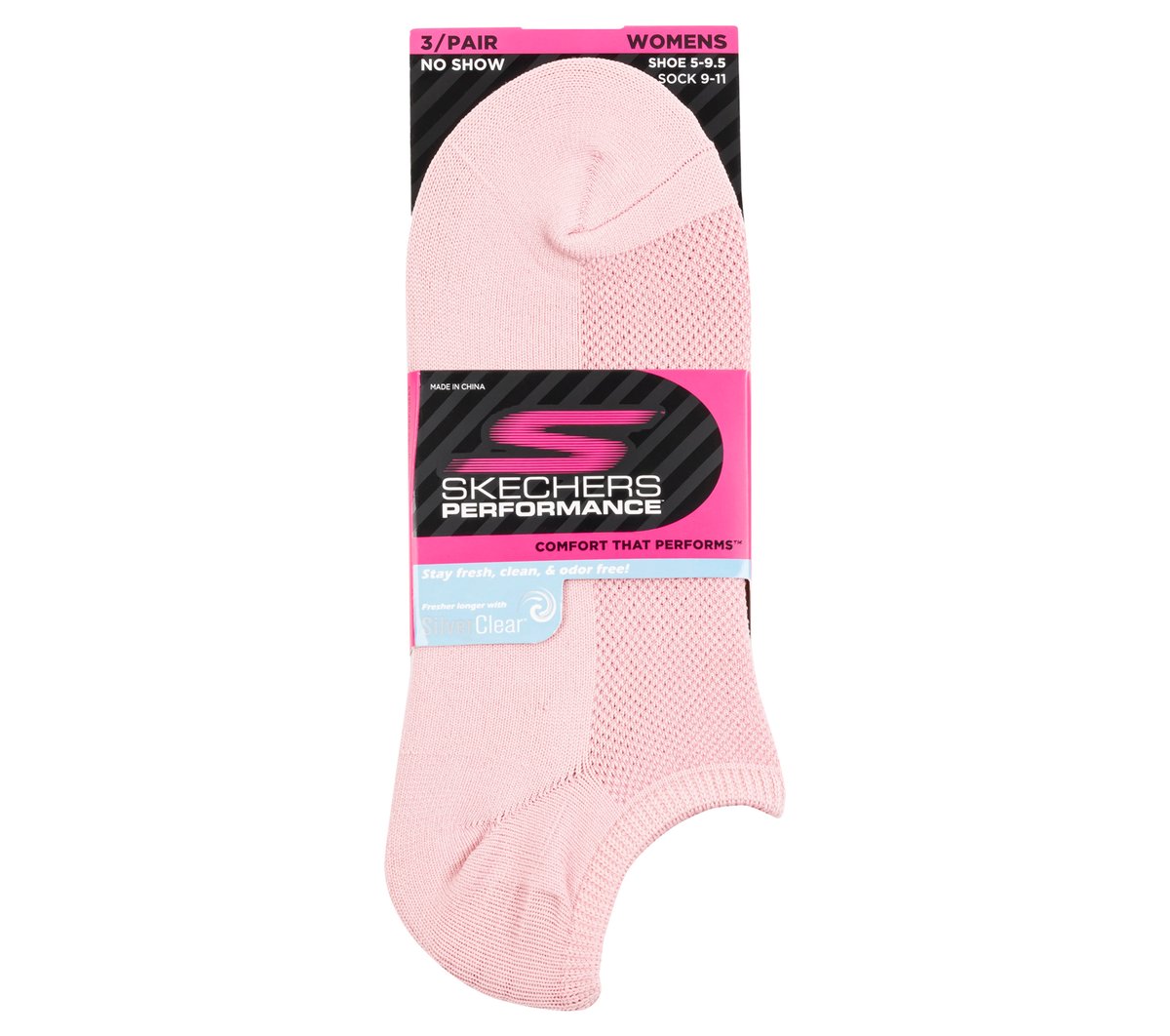 3 Pack No Show Stretch Socks | Skechers discount