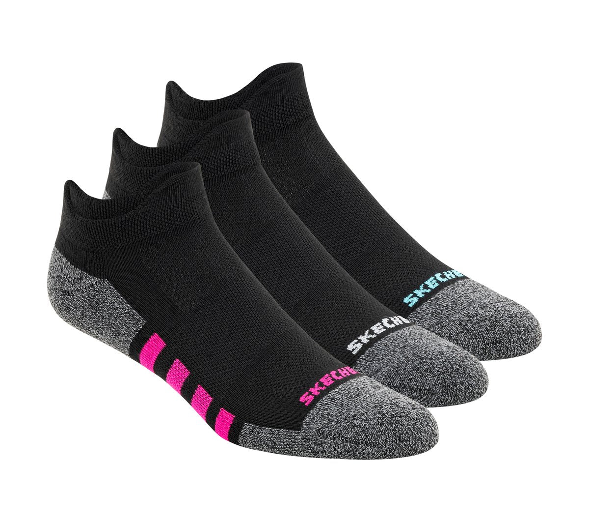 Work: Lowcut Heel Tab Socks - 3 Pack | Skechers for sale