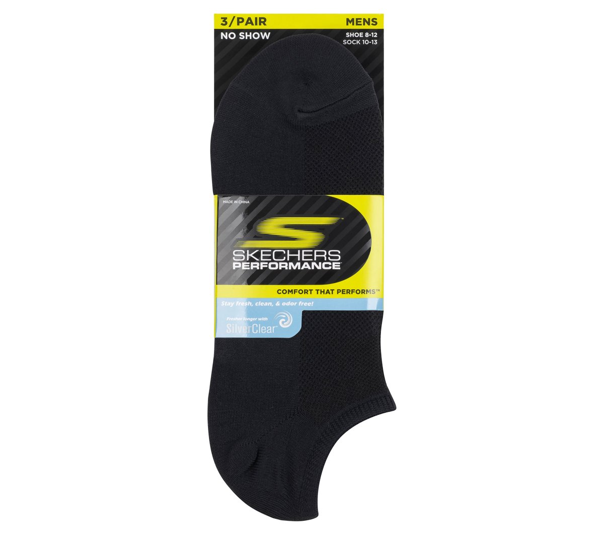 3 Pack No Show Stretch Socks | Skechers for sale