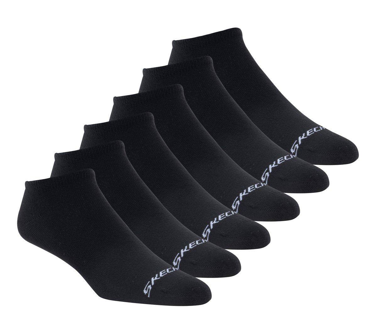 6 Pack Men's Cotton No Show Socks | Skechers online