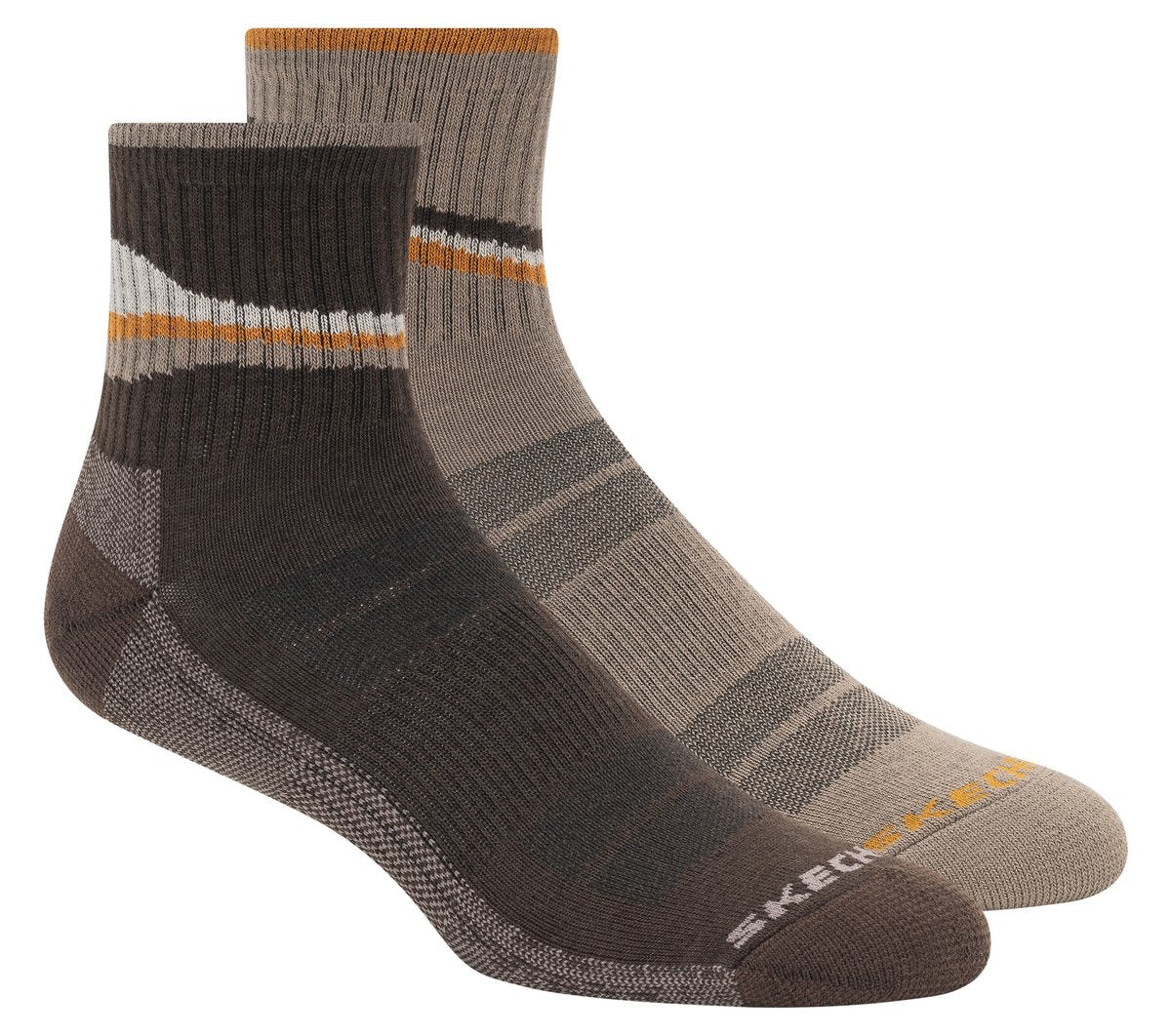 2 Pack Men's Quarter Trail Socks | Skechers outlet
