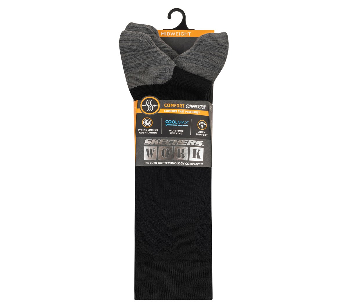 Work: 3 Pack Men's Over Calf Compression Socks | Skechers discount