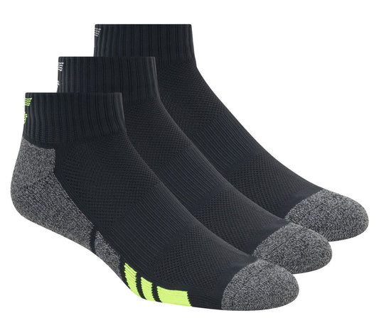 3 Pack Men's Half Terry Quarter Crew Socks | Skechers for sale