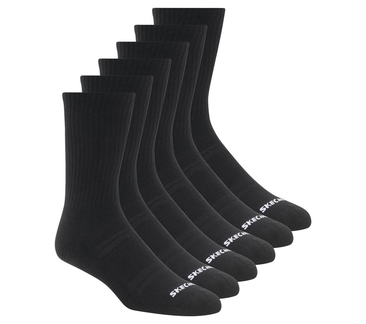 6 Pack Large Core Crew Socks | Skechers online shop