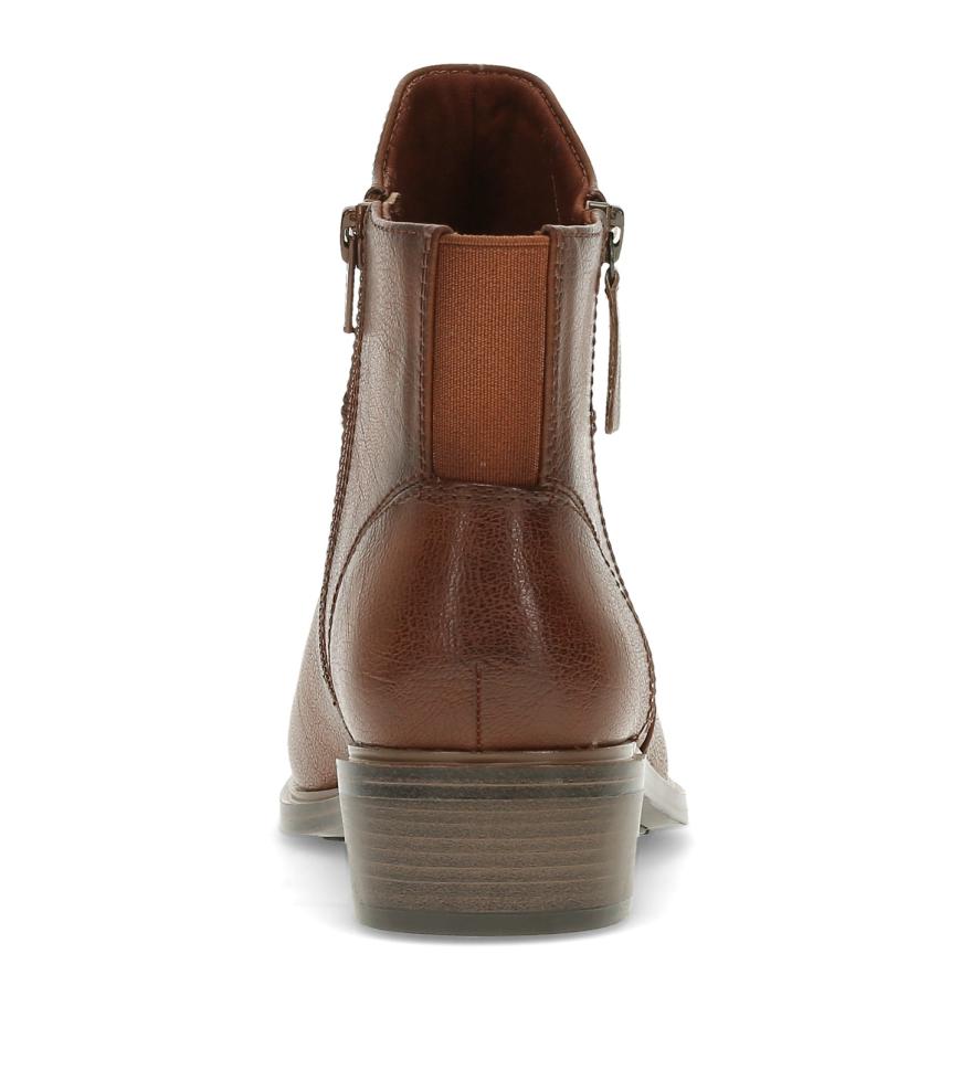 Baretraps Booties | Women Alona Block Heel Bootie Cognac
