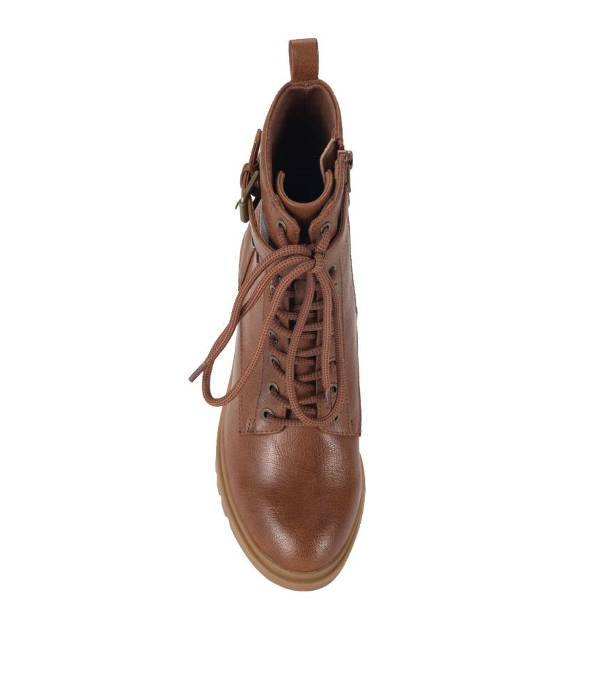 Baretraps Booties | Women Dani Lace Up Boot Cognac