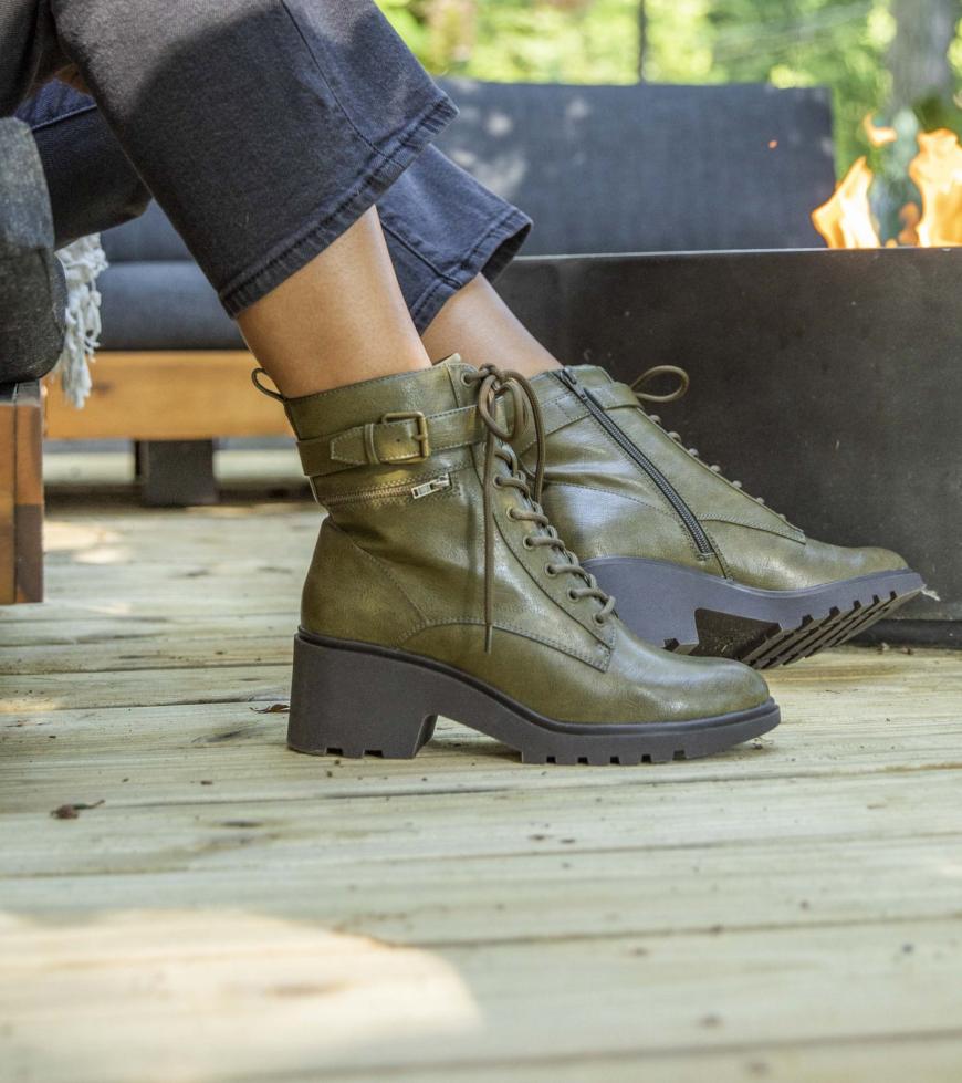 Baretraps Booties | Women Dani Lace Up Boot Dark Jade