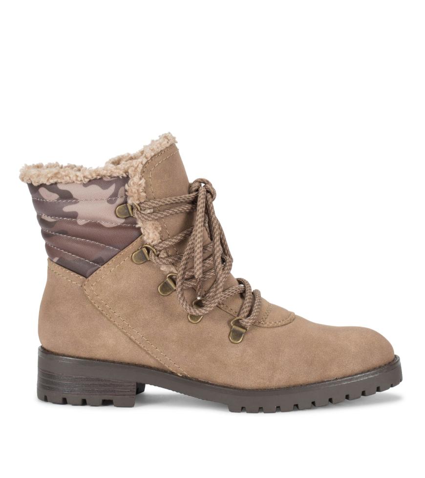 Baretraps Booties | Women Dennison Lace Up Boot Mushroom Camo