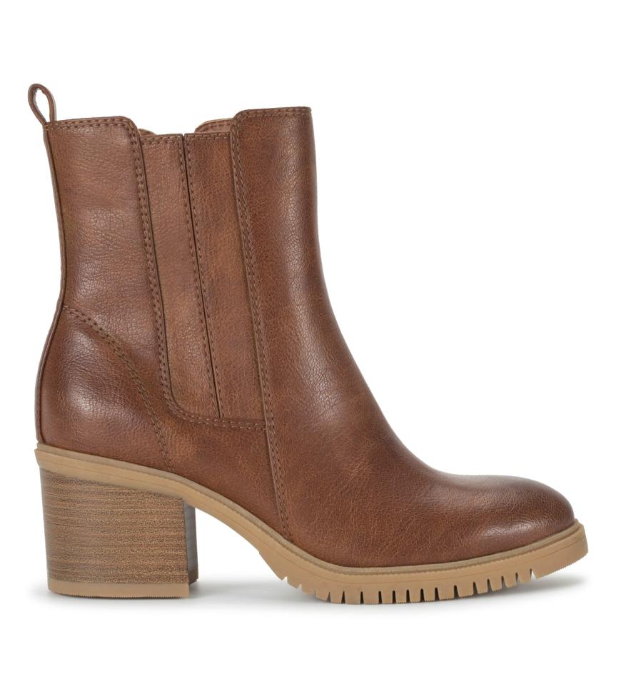 Baretraps Booties | Women Feeney Block Heel Boot Cognac