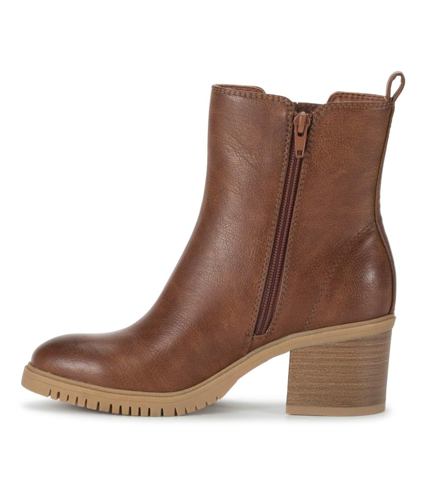 Baretraps Booties | Women Feeney Block Heel Boot Cognac