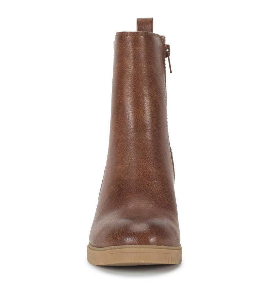 Baretraps Booties | Women Feeney Block Heel Boot Cognac