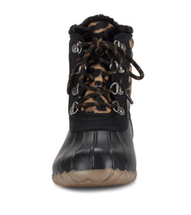 Baretraps Booties | Women Flynn Duck Boot Black Leopard