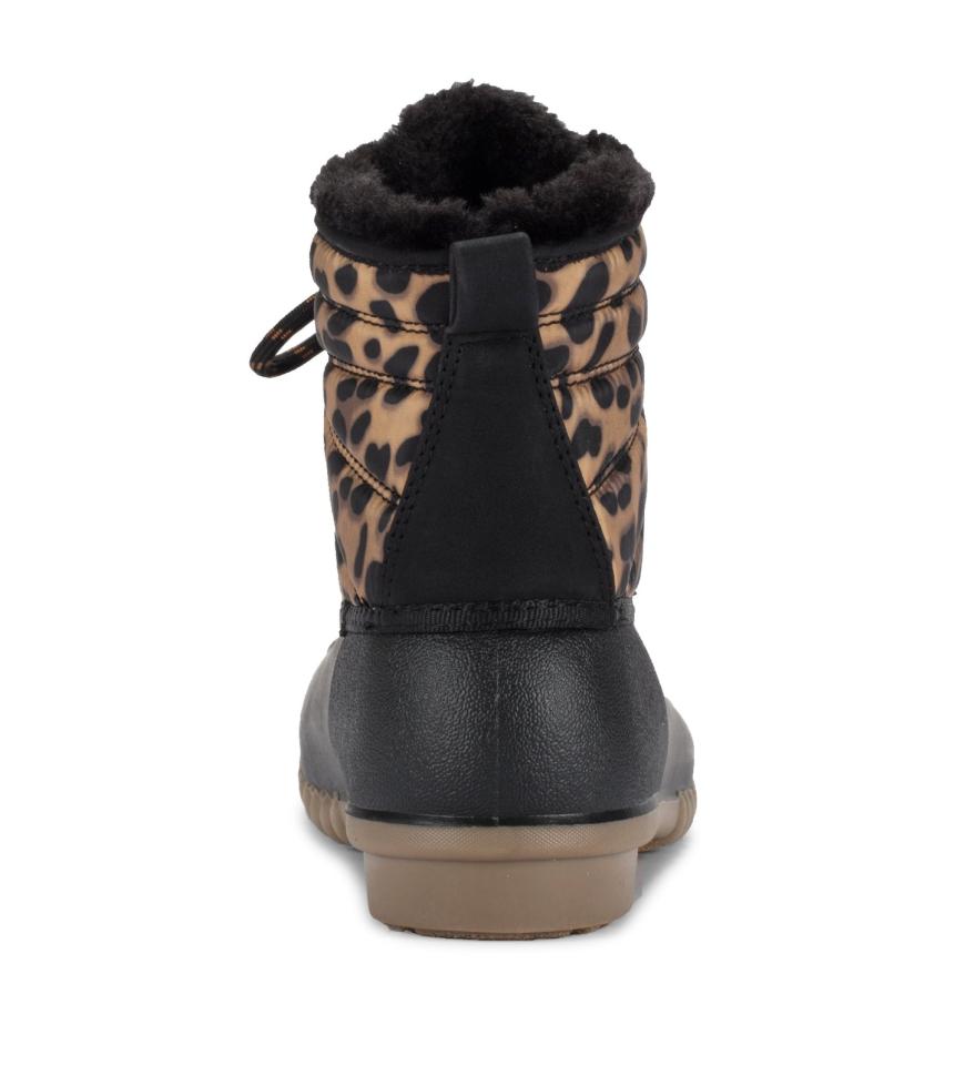 Baretraps Booties | Women Flynn Duck Boot Black Leopard