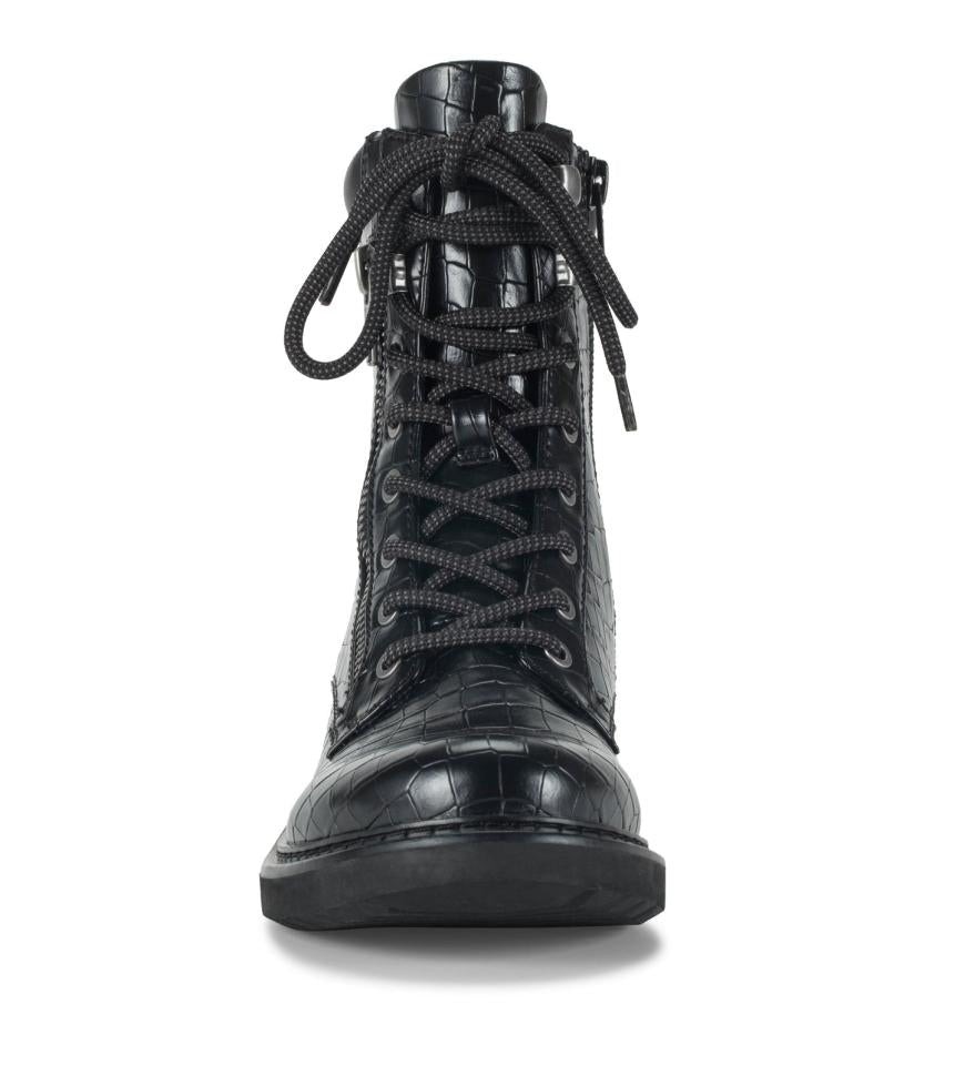 Baretraps Booties | Women Holden Lace Up Bootie Black Croco