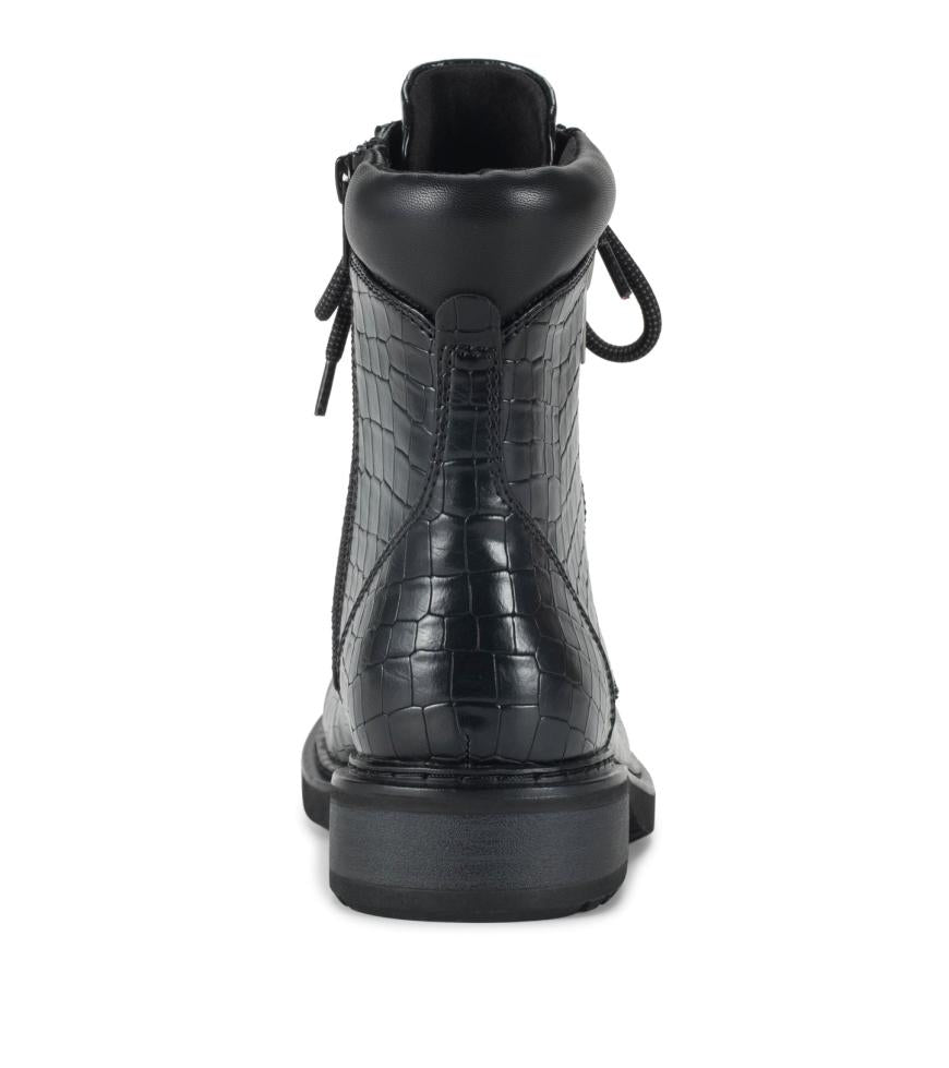 Baretraps Booties | Women Holden Lace Up Bootie Black Croco