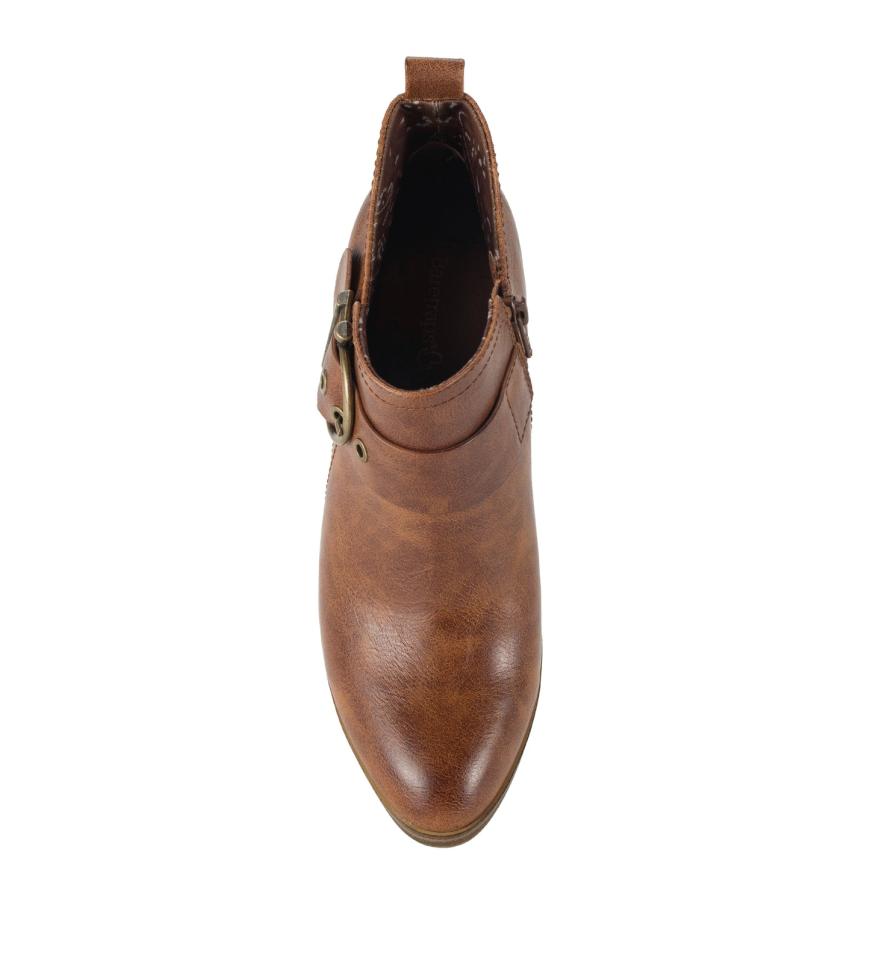 Baretraps Booties | Women Karina Block Heel Ankle Bootie Brown