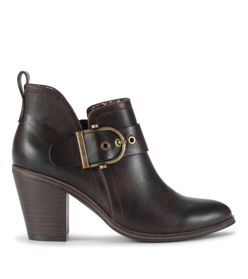Baretraps Booties | Women Karina Block Heel Ankle Bootie Dark Brown