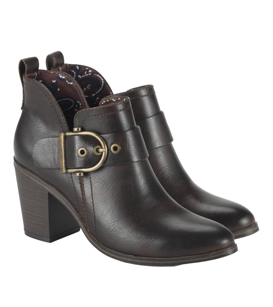 Baretraps Booties | Women Karina Block Heel Ankle Bootie Dark Brown
