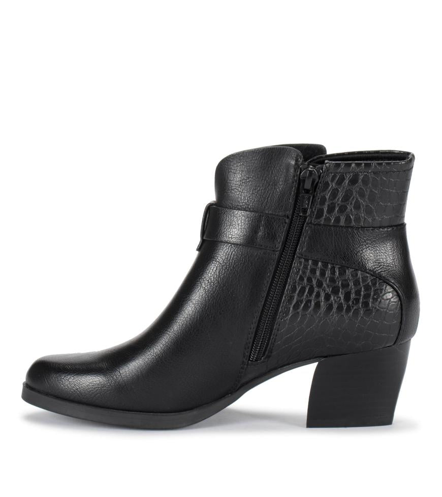 Baretraps Booties | Women Lane Block Heel Bootie Black Croco