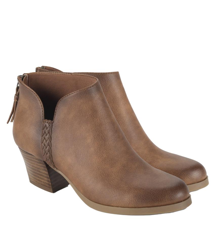 Baretraps Booties | Women Lauryn Block Heel Ankle Bootie Walnut