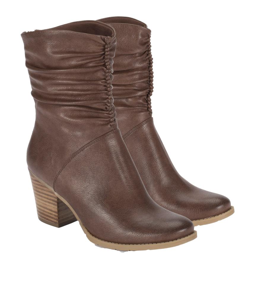 Baretraps Booties | Women Leslie Block Heel Slouch Boot Brush Brown