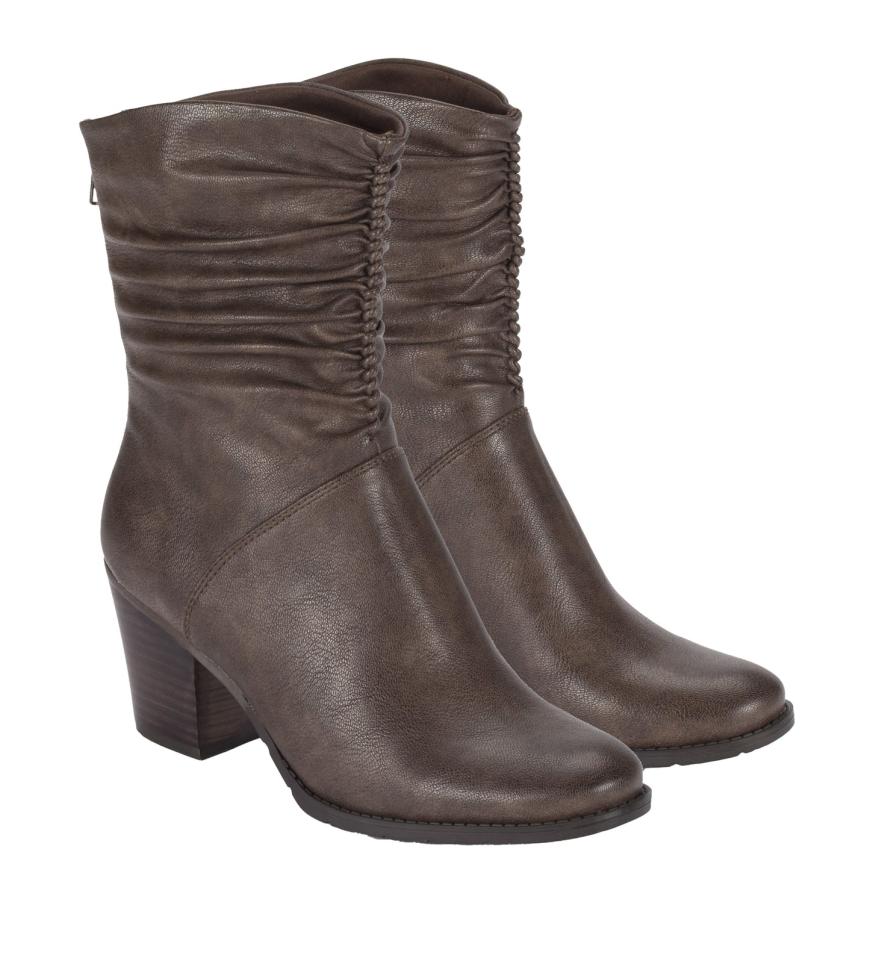 Baretraps Booties | Women Leslie Block Heel Slouch Boot Dark Taupe
