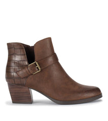 Baretraps Booties | Women Lexis Block Heel Bootie Brush Brown Croco