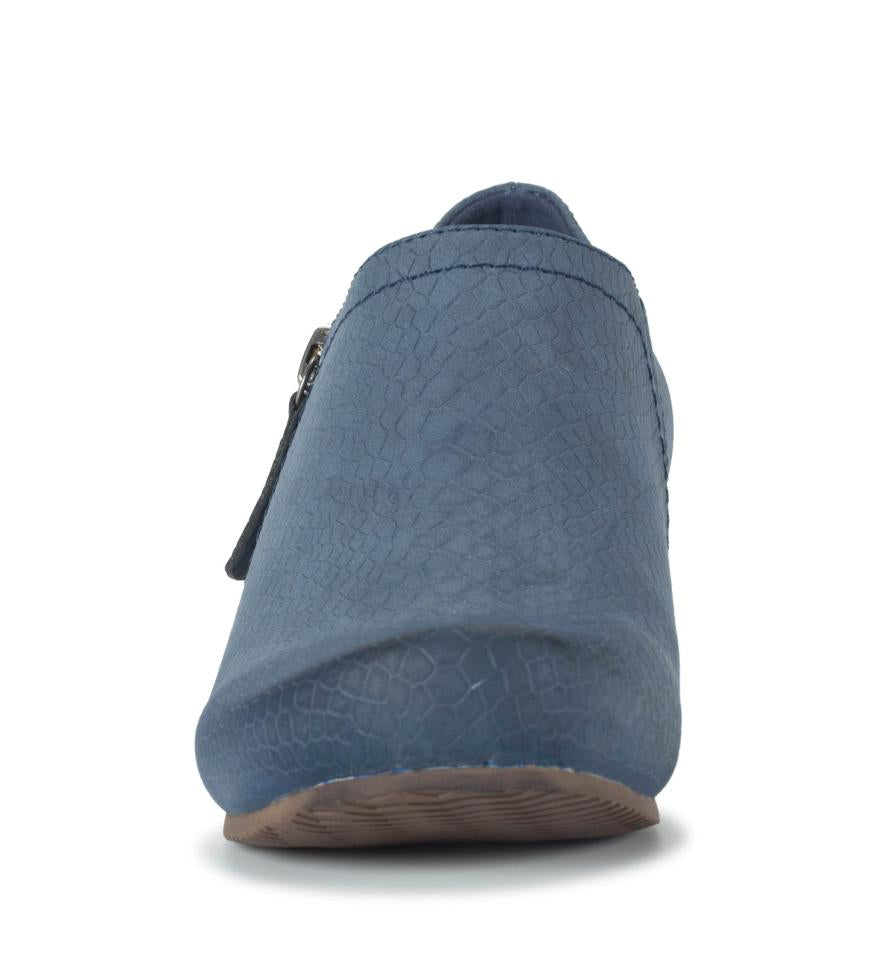 Baretraps Booties | Women Louise Wedge Ankle Bootie - Midnight | Baretraps Midnight