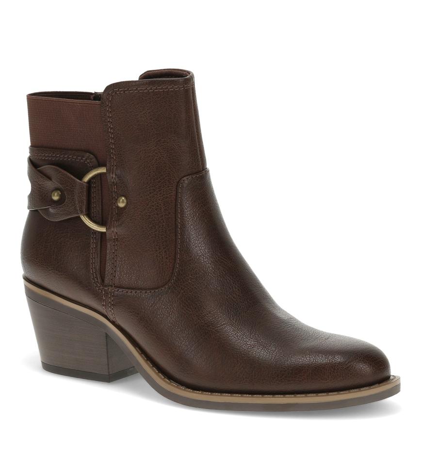 Baretraps Booties | Women Luella Block Heel Bootie Dark Brown