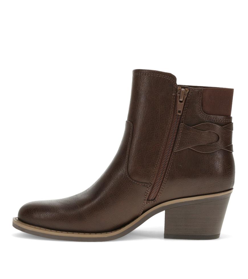 Baretraps Booties | Women Luella Block Heel Bootie Dark Brown
