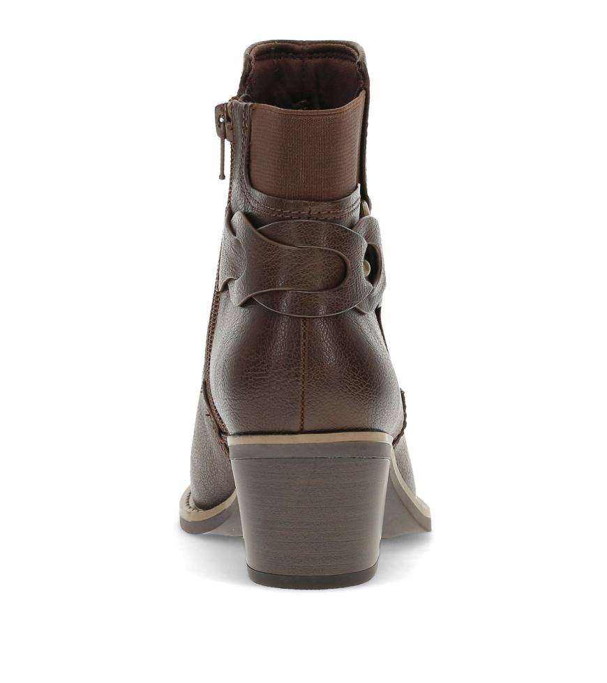 Baretraps Booties | Women Luella Block Heel Bootie Dark Brown