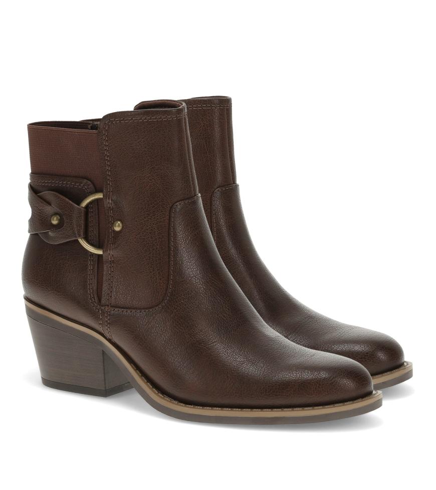 Baretraps Booties | Women Luella Block Heel Bootie Dark Brown
