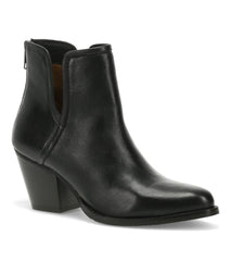 Baretraps Booties | Women Nanny Block Heel Bootie Black Leather