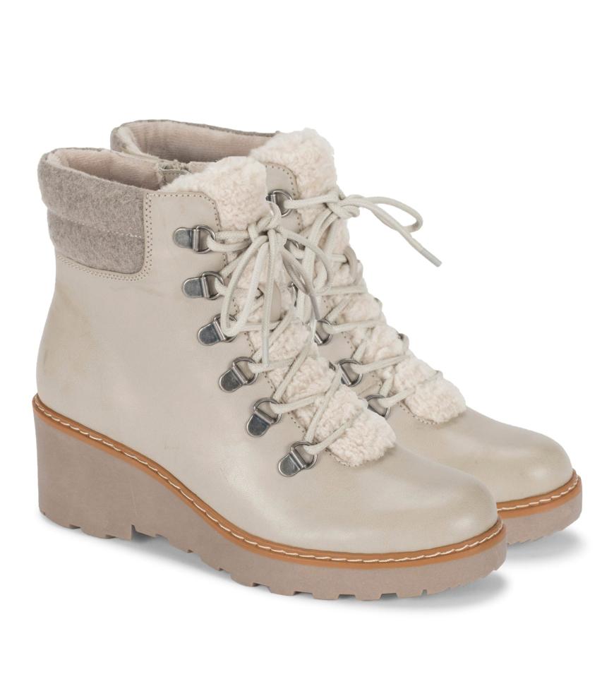 Baretraps Booties | Women Nasha Lace Up Wedge Bootie Taupe