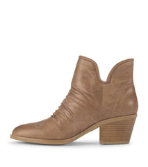 Baretraps Booties | Women Serenity Block Heel Bootie Taupe Microfiber