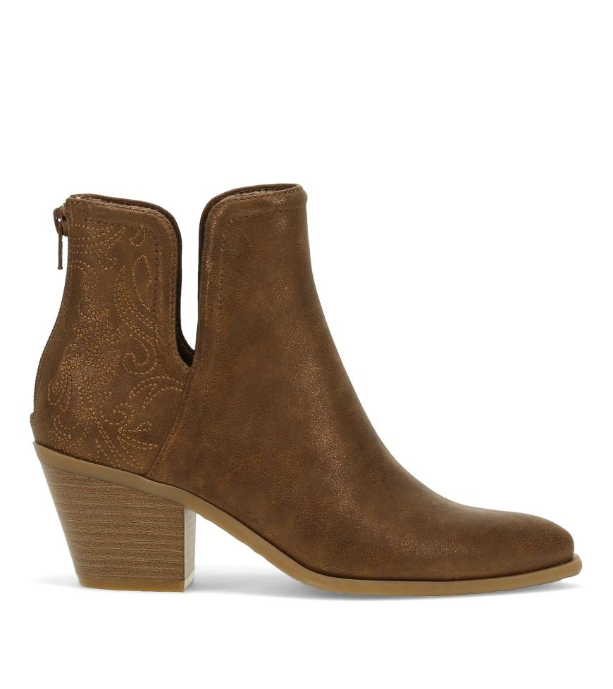 Baretraps Booties | Women Yara Block Heel Bootie Bronze