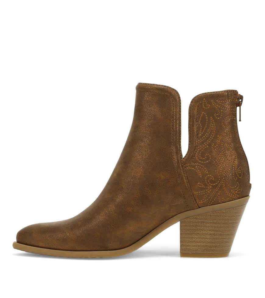 Baretraps Booties | Women Yara Block Heel Bootie Bronze