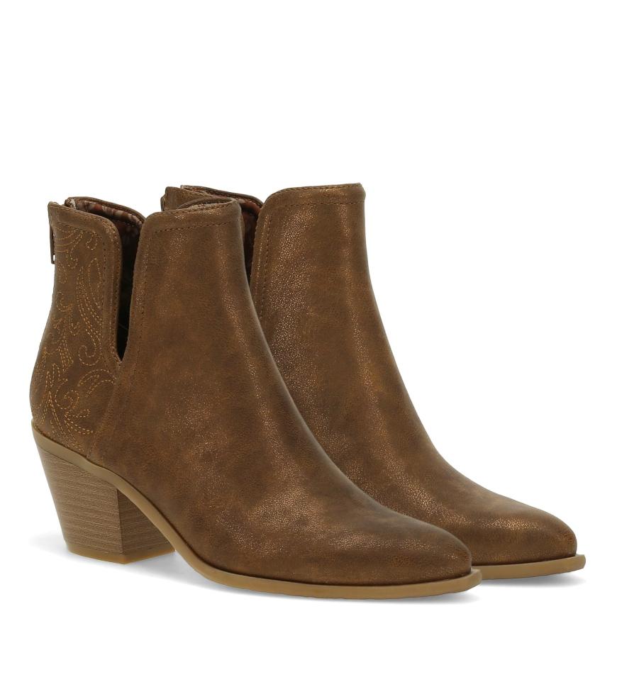 Baretraps Booties | Women Yara Block Heel Bootie Bronze