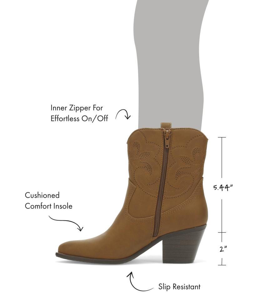 Baretraps Booties | Women Yenni Western Boot Walnut