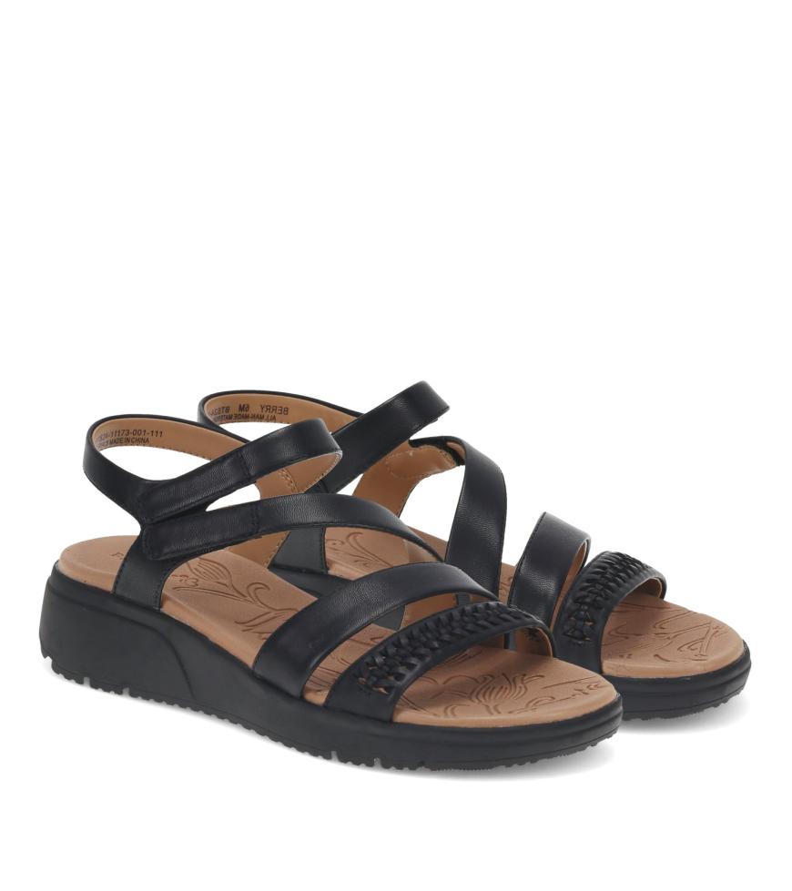 Baretraps Classic Comfort Sandals | Women Berry Sandal Black
