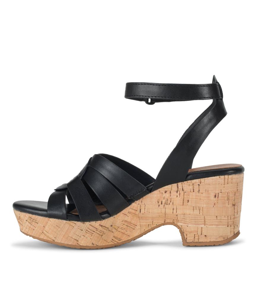 Baretraps Classic Comfort Sandals | Women Bonita Wedge Sandal Black
