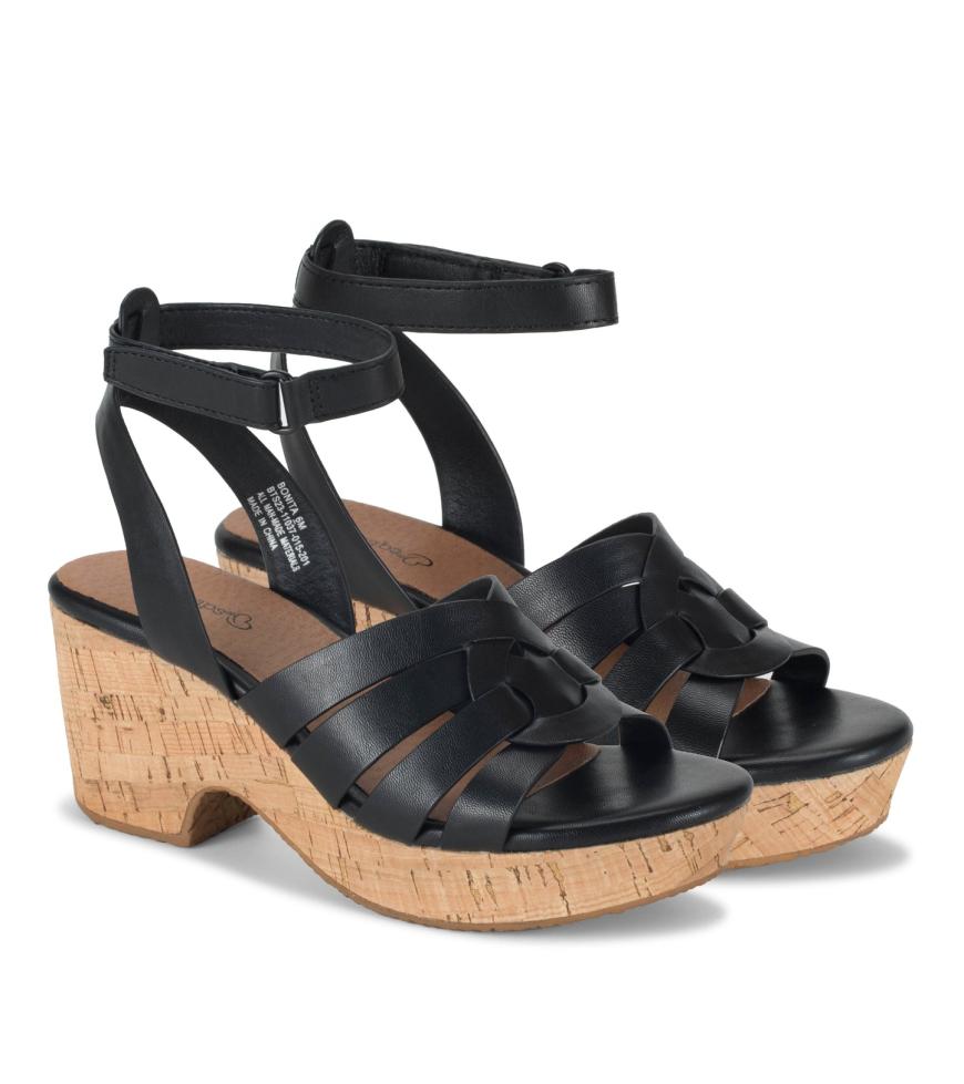 Baretraps Classic Comfort Sandals | Women Bonita Wedge Sandal Black