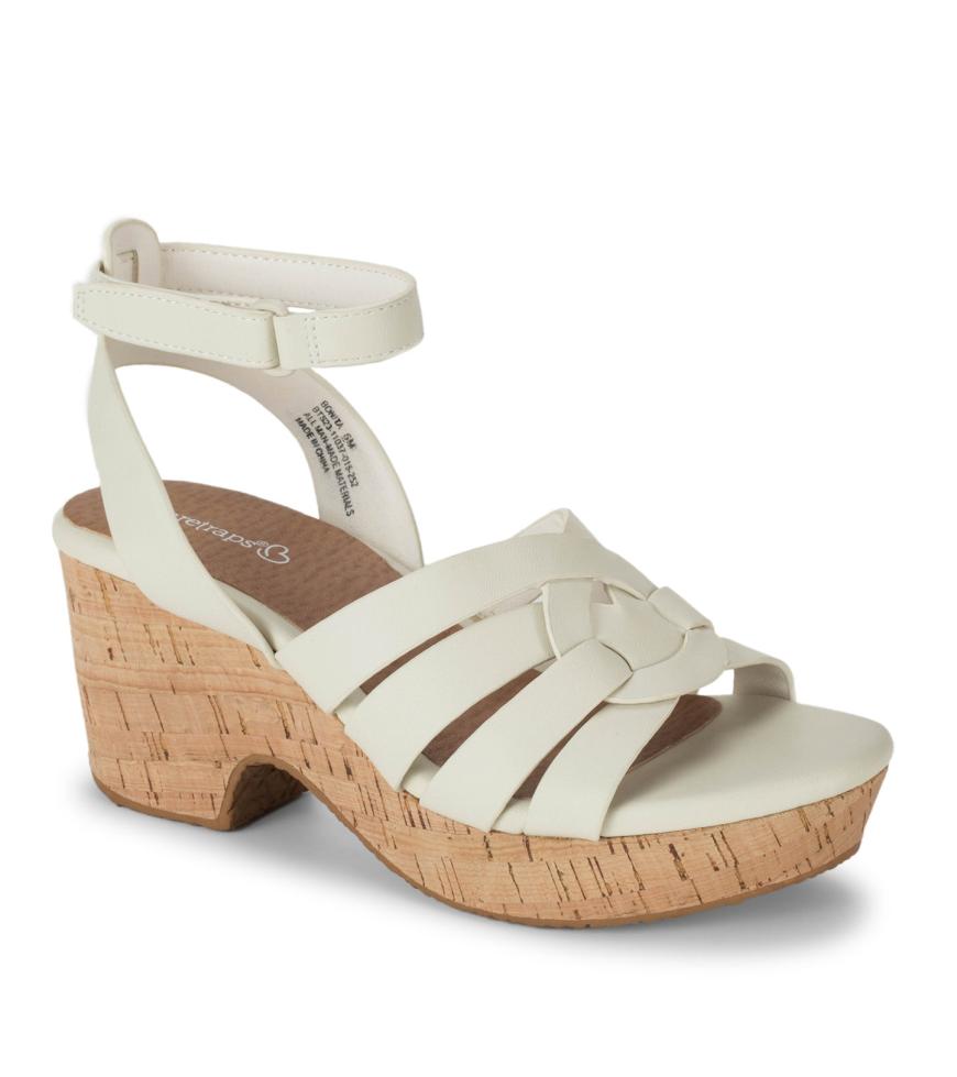 Baretraps Classic Comfort Sandals | Women Bonita Wedge Sandal Cream