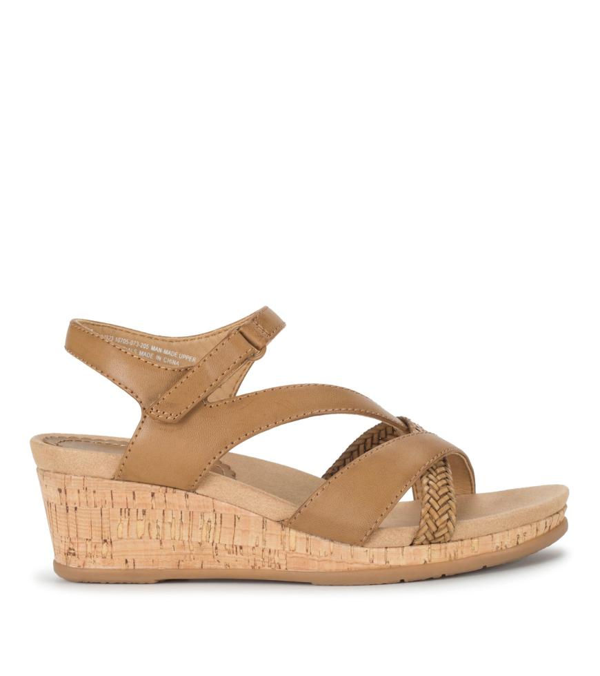 Baretraps Classic Comfort Sandals | Women Farah Wedge Sandal Caramel
