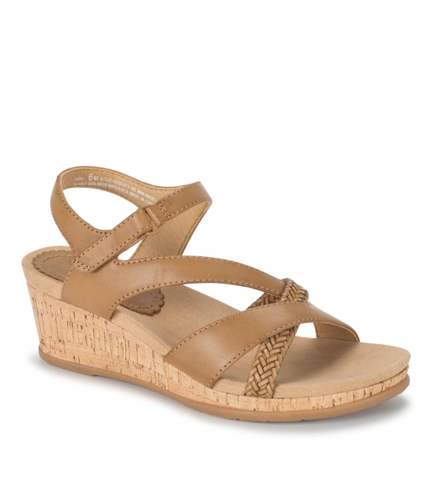 Baretraps Classic Comfort Sandals | Women Farah Wedge Sandal Caramel