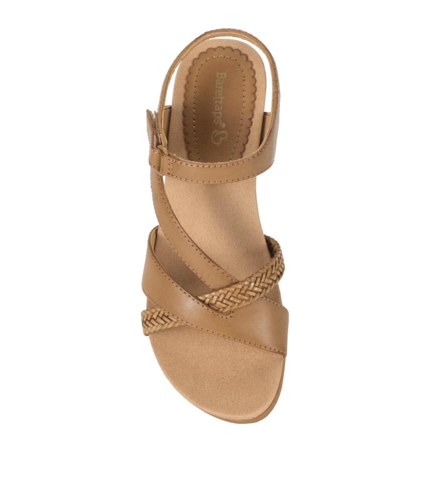 Baretraps Classic Comfort Sandals | Women Farah Wedge Sandal Caramel