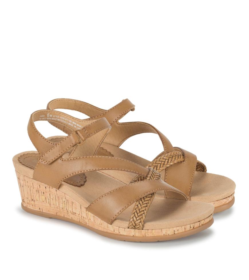 Baretraps Classic Comfort Sandals | Women Farah Wedge Sandal Caramel