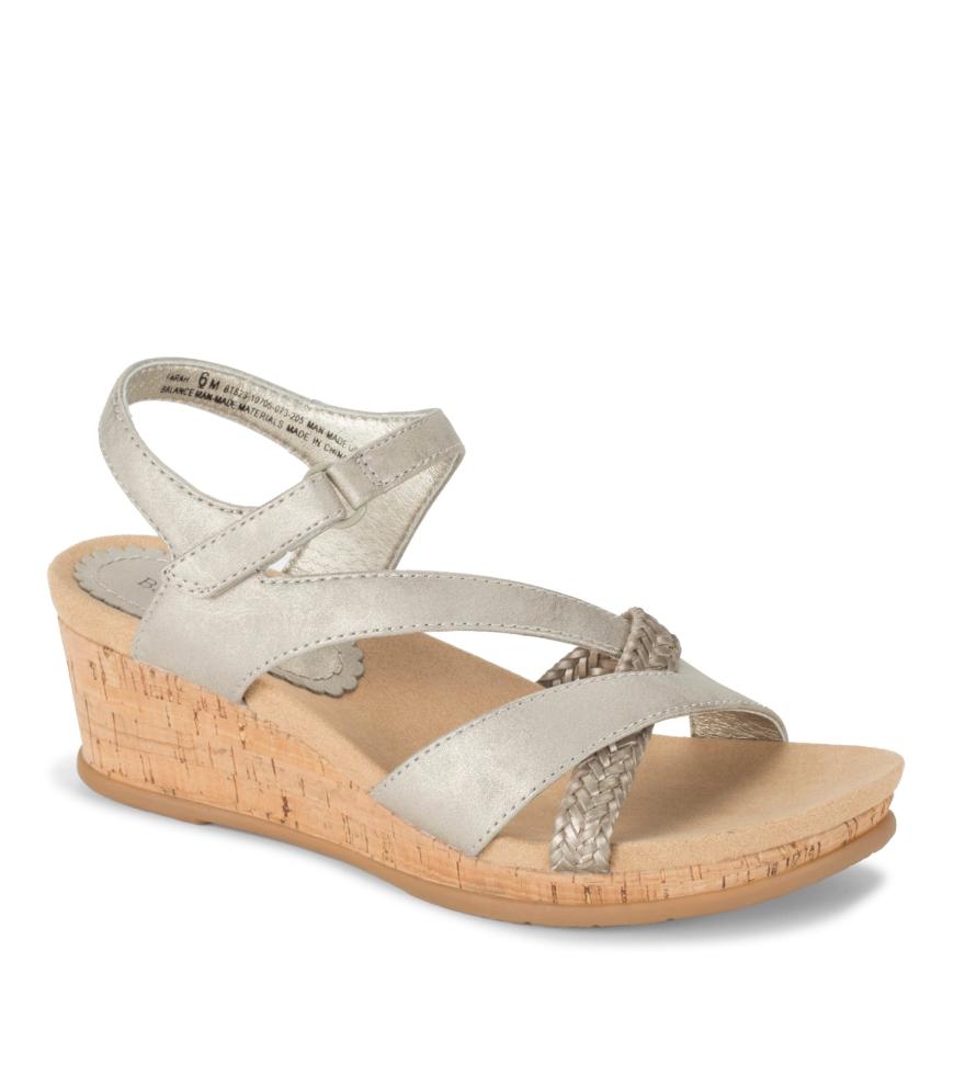 Baretraps Classic Comfort Sandals | Women Farah Wedge Sandal Champagne
