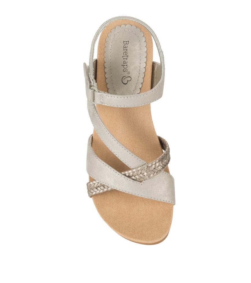 Baretraps Classic Comfort Sandals | Women Farah Wedge Sandal Champagne